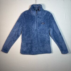Patagonia Los Gatos NWOT 1/4 zip fleece blue women small